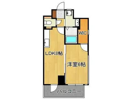 フェルト127(1LDK/11階)の間取り写真