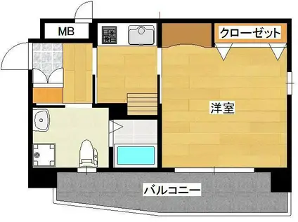   古船場タカヤコーポレーションビル(1K/5階)の間取り写真