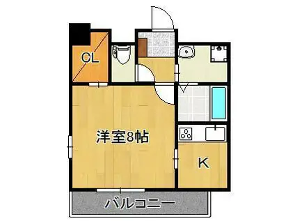 GRACE COURT SUNATU(1K/4階)の間取り写真