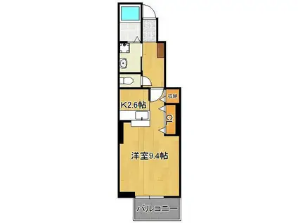 アライブ・マツバラ1(1K/1階)の間取り写真