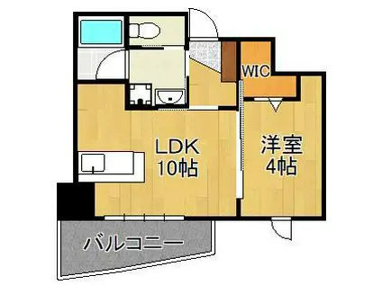 ベルコモンズ(1LDK/4階)の間取り写真