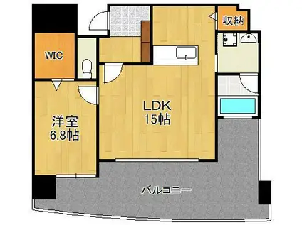 ベルコモンズ(1LDK/12階)の間取り写真