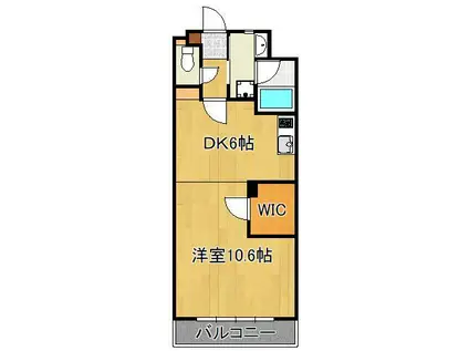 柳町アドレス(1DK/1階)の間取り写真