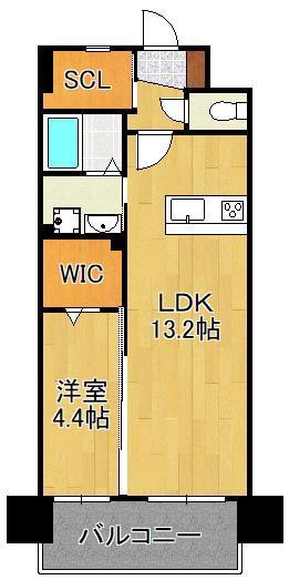 ZEGUNA(1LDK/7階)の間取り写真