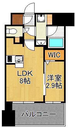 グランフォーレ小倉シティタワー(1LDK/13階)の間取り写真