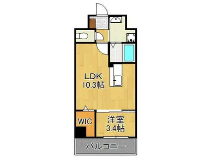 サンフォート小倉(1LDK/5階)の間取り写真