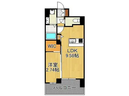 コートハウス・ピノ(1LDK/7階)の間取り写真