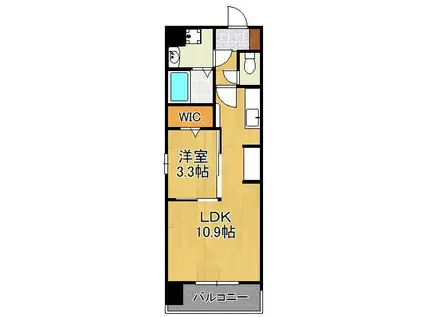 コンダクトレジデンスKONYA(1LDK/6階)の間取り写真