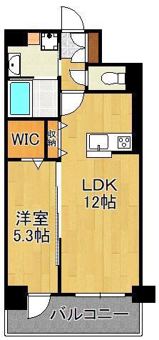 LEGEND紺屋町(1LDK/10階)の間取り写真