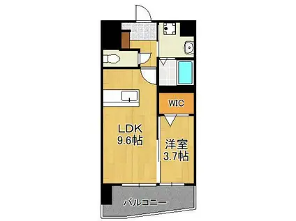 MID TERRACE(1LDK/7階)の間取り写真