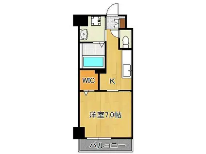 FLATS別院(1K/2階)の間取り写真