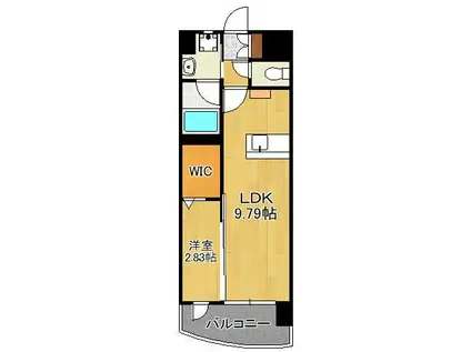 プレジデンスざ・さくら通(1LDK/11階)の間取り写真