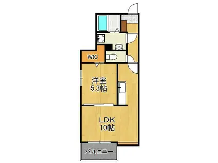 グローリア・ヒデ A(1LDK/1階)の間取り写真