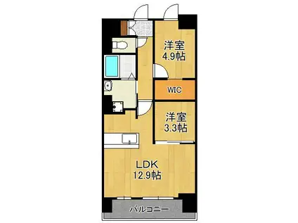 フローリィ279(2LDK/2階)の間取り写真