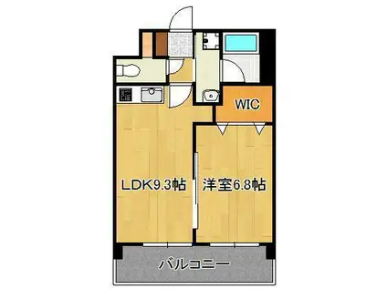 フェルト705(1LDK/2階)の間取り写真
