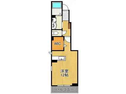 メゾン タウルス Ⅱ(1K/1階)の間取り写真