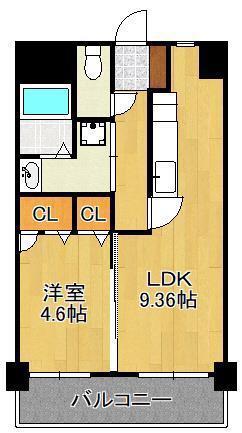 メディアパークⅡ(1LDK/5階)の間取り写真