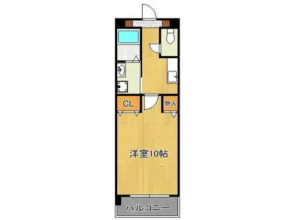 ラピュタ(1K/2階)の間取り写真