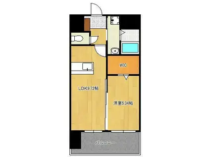 THE SQUARE・GLORY RESIDENCE(1LDK/6階)の間取り写真