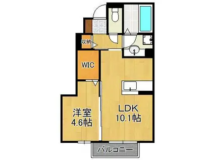 デッセ リコ(1LDK/1階)の間取り写真