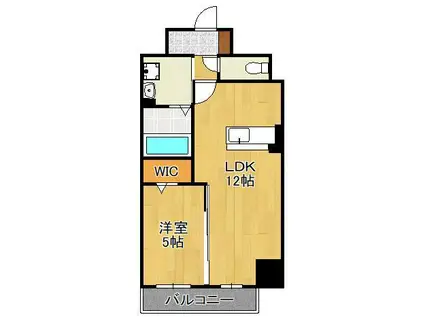 PRESTIGE DEL PRESIDENT(1LDK/5階)の間取り写真