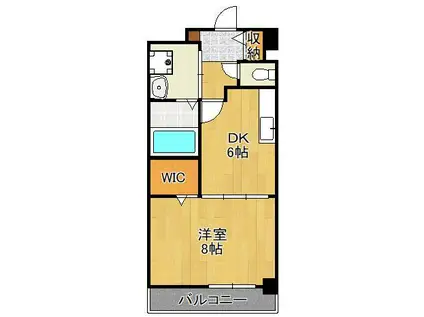 コスモス N(1DK/3階)の間取り写真