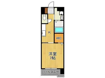 SUN RICH S・T(1K/3階)の間取り写真