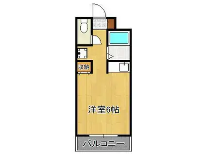 フォルム小倉南弐番館(ワンルーム/3階)の間取り写真
