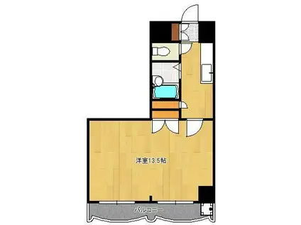 ロイヤルセンチュリー(1K/11階)の間取り写真