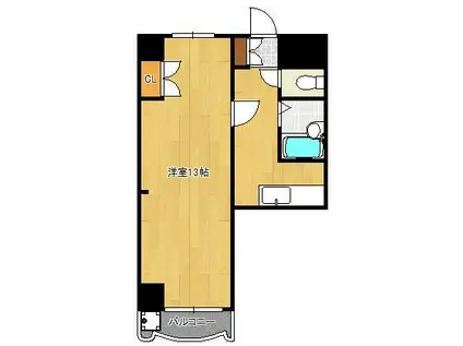 ロイヤルセンチュリー(1K/2階)の間取り写真