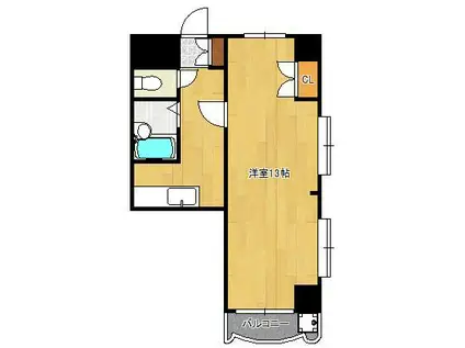 ロイヤルセンチュリー(1K/3階)の間取り写真