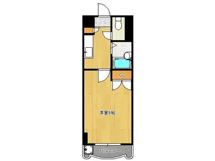 ロイヤルセンチュリー(1K/6階)の間取り写真