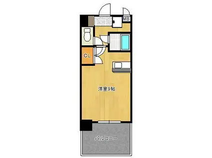 プレアール北方(ワンルーム/2階)の間取り写真