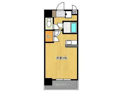 プレアール北方(ワンルーム/6階)の間取り写真