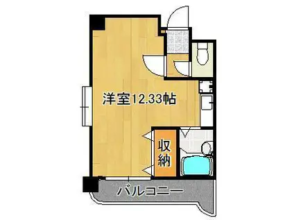 第Ⅲコーポあけみ(ワンルーム/2階)の間取り写真