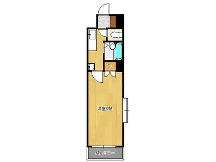 リファレンス嵐山口(1K/3階)の間取り写真