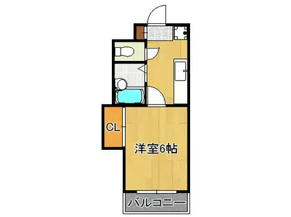 リファレンス葉山(1K/3階)の間取り写真