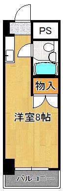 サンアベニュー(ワンルーム/3階)の間取り写真