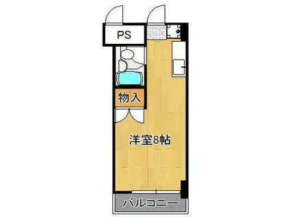 サンアベニュー(ワンルーム/4階)の間取り写真