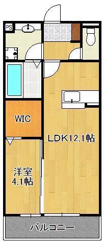 STUDIE GAMOU(1LDK/3階)の間取り写真