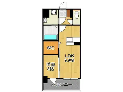 シエラ北方(1LDK/5階)の間取り写真