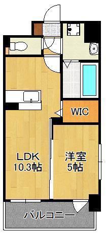 シエラ北方(1LDK/7階)の間取り写真