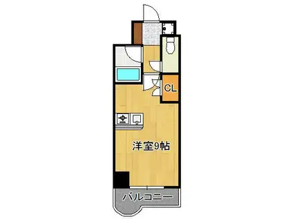 リファレンス北方Ⅲ(ワンルーム/6階)の間取り写真