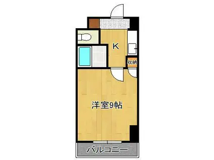 メゾン・ド・カリス(1K/7階)の間取り写真