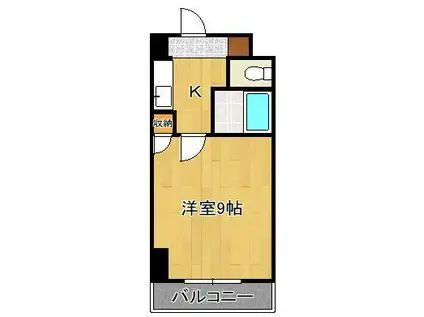 メゾン・ド・カリス(1K/7階)の間取り写真