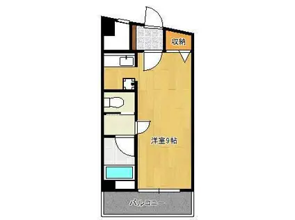 ハイツグランデ(ワンルーム/3階)の間取り写真
