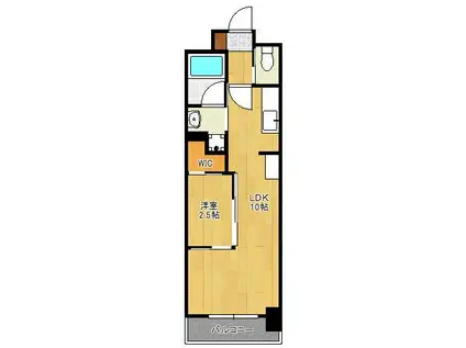 コンダクトレジデンスJONO(1LDK/8階)の間取り写真