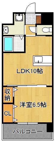 エヴァーグリーンN(1LDK/3階)の間取り写真