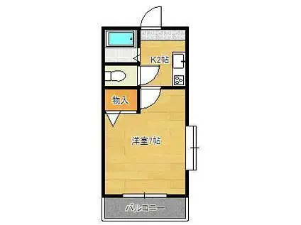 エイジレスライフよしずみ(1K/6階)の間取り写真