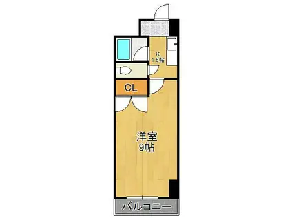 FOXEY(1K/6階)の間取り写真